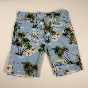 Denim & Flower Men's Shorts Size 30 Ricky Singh Sustainable Life Power Tropical
